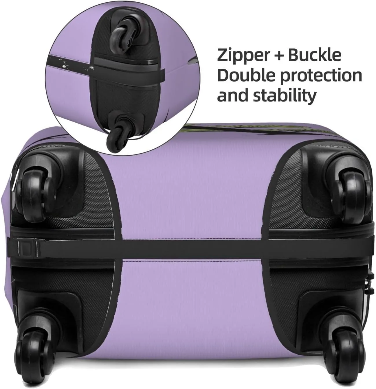 Letter A Luggage Cover Fits 18-32 Inch Suitcase, Washable Elastic Suitcase Cover Protector with Concealed Zipper for Wheeled Suitcase Travel Accessories LC727