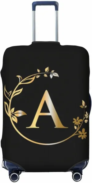 Letter A Luggage Cover Fits 18-32 Inch Suitcase Washable Elastic with Concealed Zipper for Travel Accessories LCC518