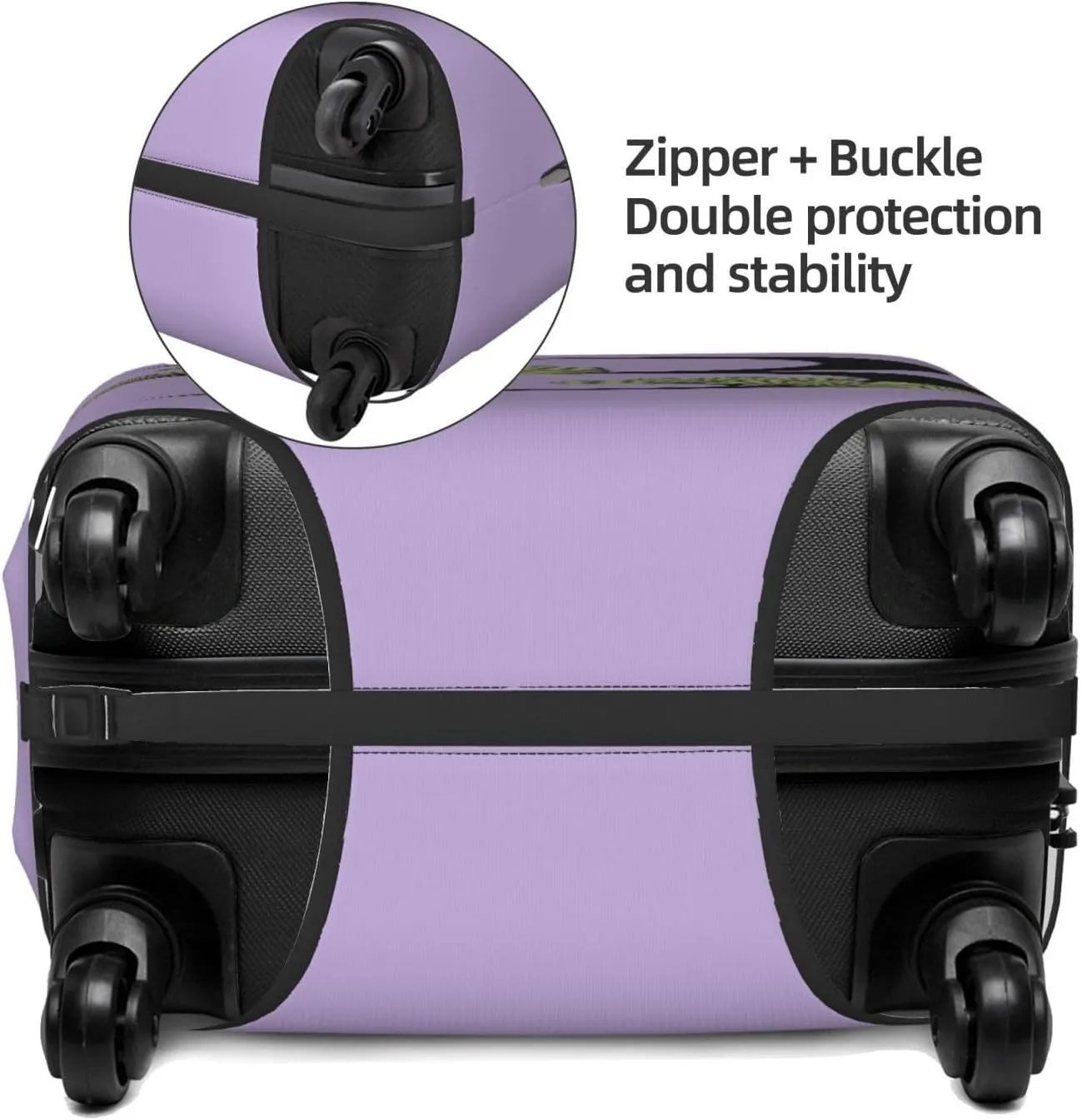 Letter B Luggage Cover Fits 18-32 Inch Suitcase, Washable Elastic Suitcase Cover Protector with Concealed Zipper for Wheeled Suitcase Travel Accessories LC731