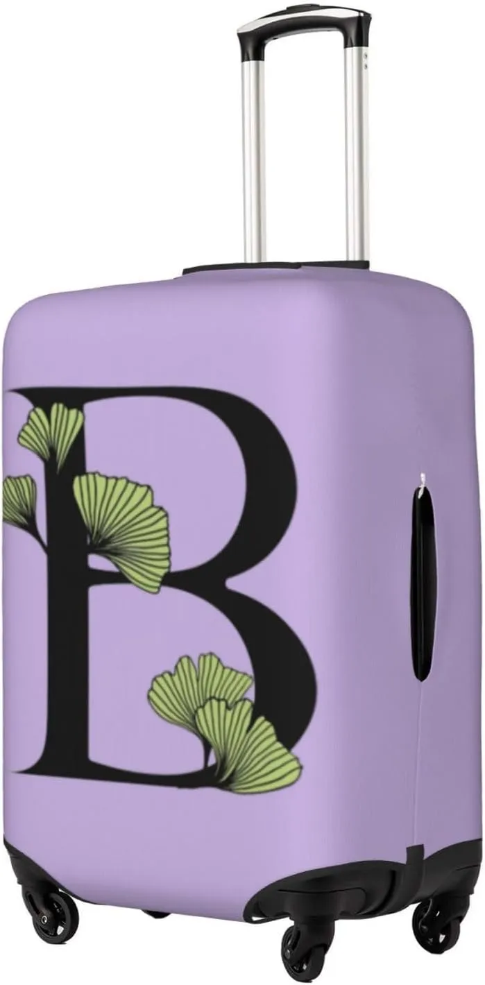 Letter B Luggage Cover Fits 18-32 Inch Suitcase, Washable Elastic Suitcase Cover Protector with Concealed Zipper for Wheeled Suitcase Travel Accessories LC731
