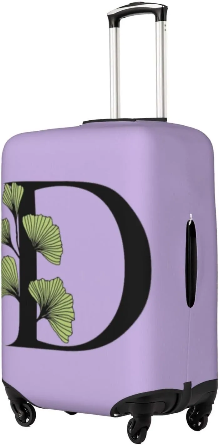 Letter D Luggage Cover Fits 18-32 Inch Suitcase, Washable Elastic Suitcase Cover Protector with Concealed Zipper for Wheeled Suitcase Travel Accessories LC739