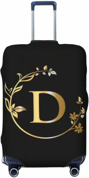 Letter D Luggage Cover Fits 18-32 Inch Suitcase Washable Elastic with Concealed Zipper for Travel Accessories LCC530
