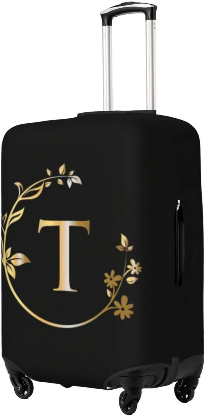 Letter T Luggage Cover Fits 18-32 Inch Suitcase Washable Elastic with Concealed Zipper for Travel Accessories LCC594