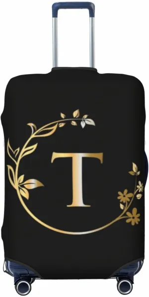 Letter T Luggage Cover Fits 18-32 Inch Suitcase Washable Elastic with Concealed Zipper for Travel Accessories LCC594