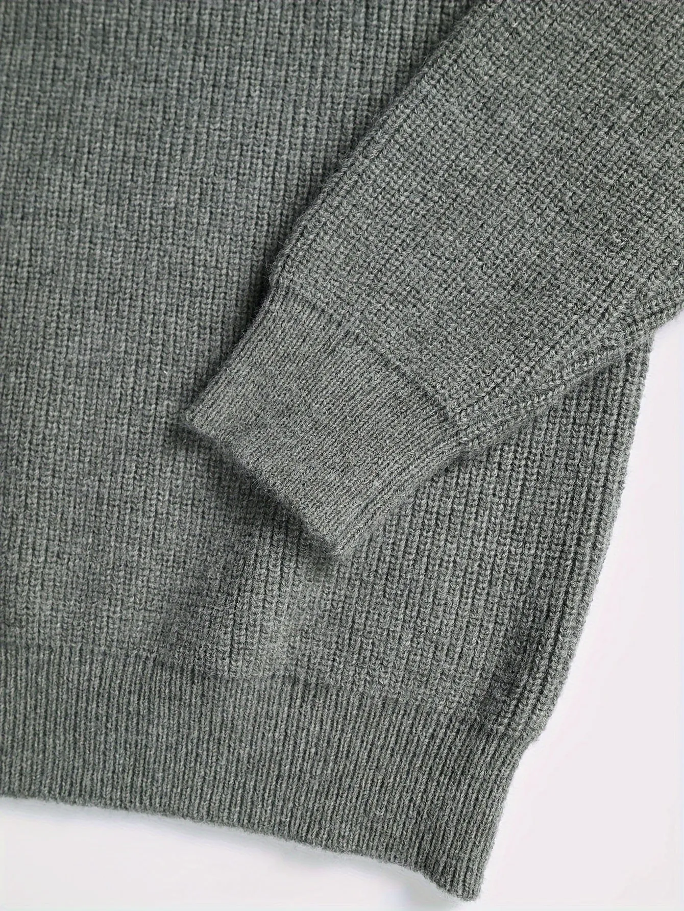 LEVORIN | Solid Knitted Turtleneck Mens Sweater
