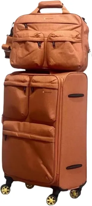 Lightweight Suitcases Expandable Rolling Upright Luggage, 2-Piece Set,Spinner Wheels,TSA Lock for Travel Suitcase Trolley