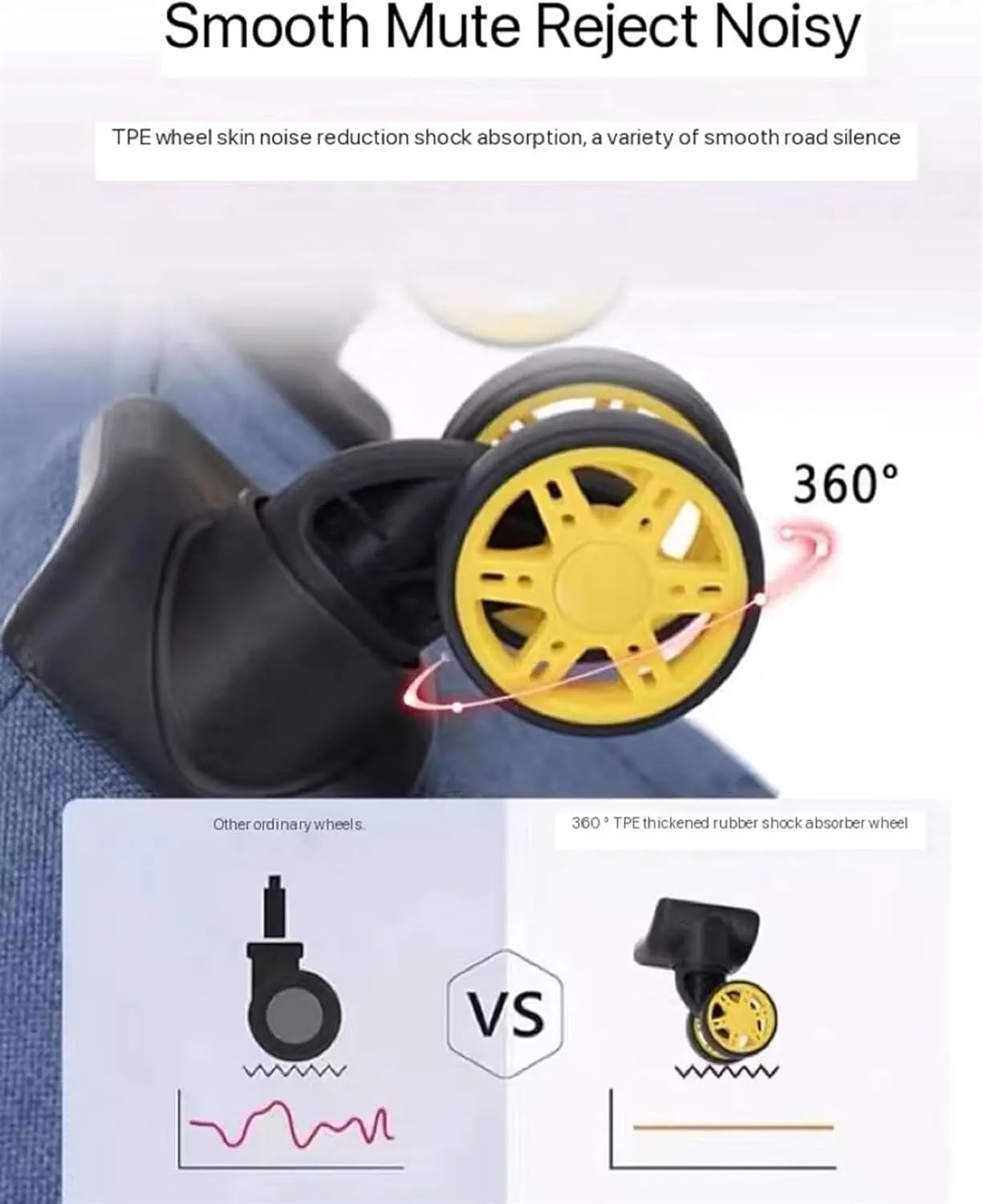 Lightweight Suitcases Expandable Rolling Upright Luggage, 2-Piece Set,Spinner Wheels,TSA Lock for Travel Suitcase Trolley