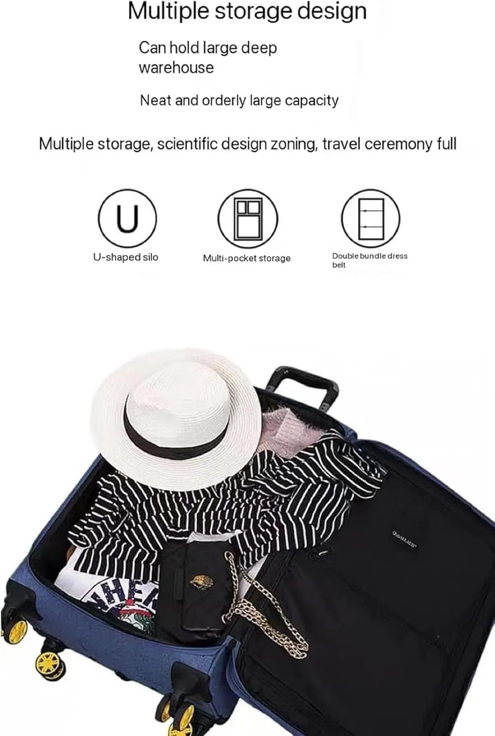Lightweight Suitcases Expandable Rolling Upright Luggage, 2-Piece Set,Spinner Wheels,TSA Lock for Travel Suitcase Trolley