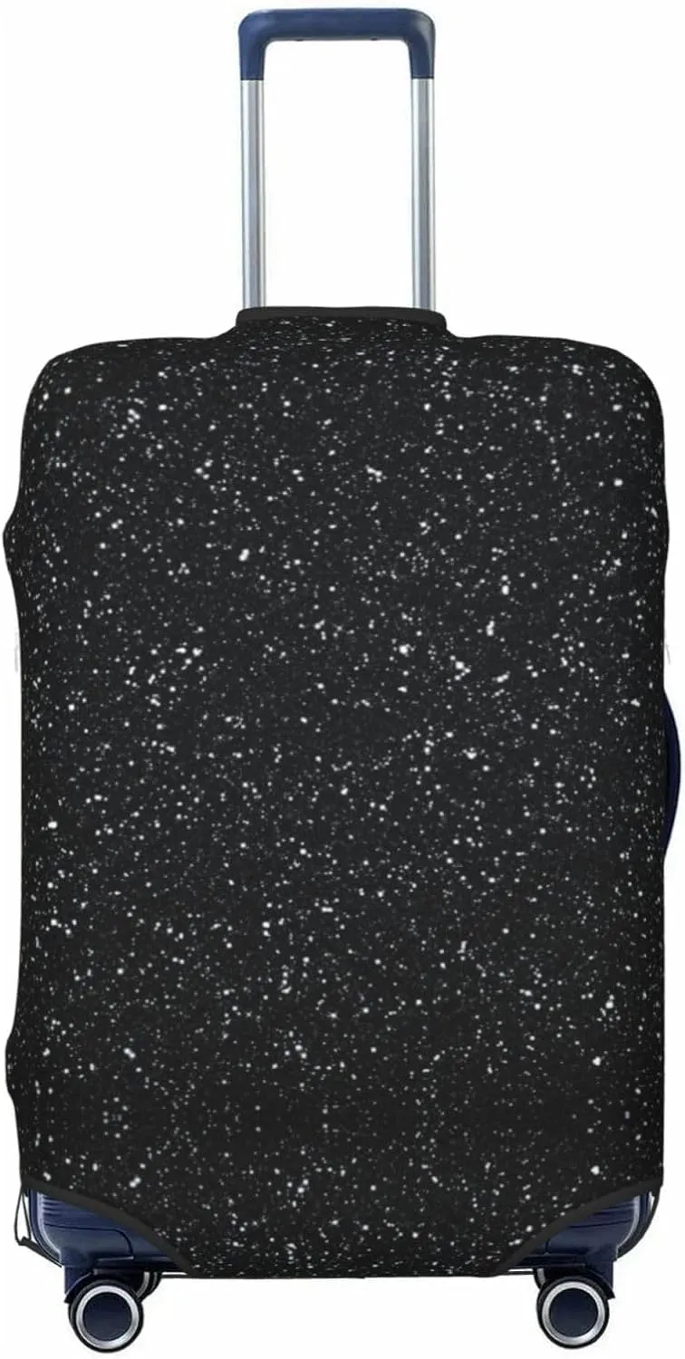 Luggage Cover Elastic Suitcase Cover Protector Washable Covers Fit 18-32 Inch Luggage-Black Glitter