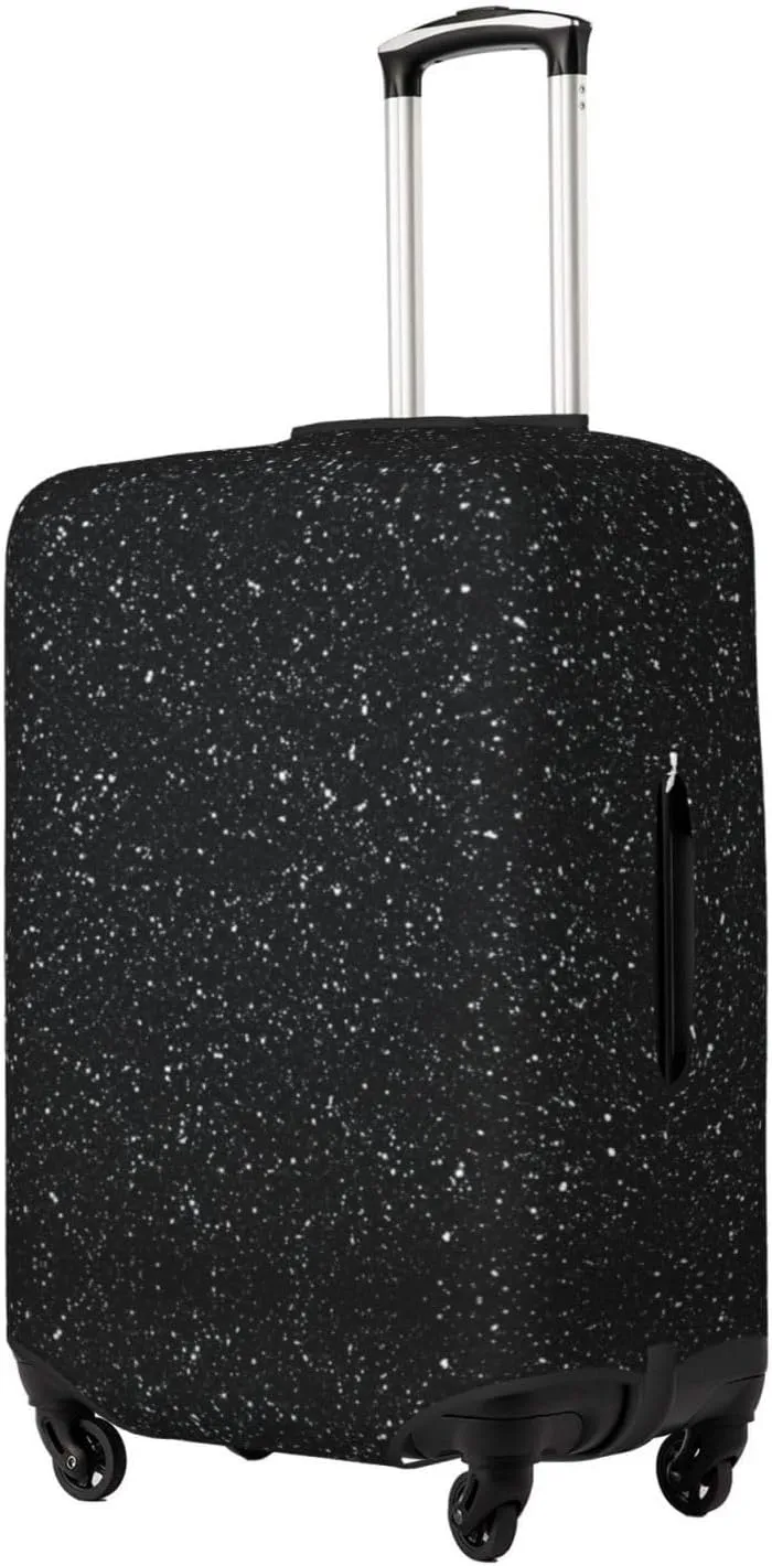 Luggage Cover Elastic Suitcase Cover Protector Washable Covers Fit 18-32 Inch Luggage-Black Glitter
