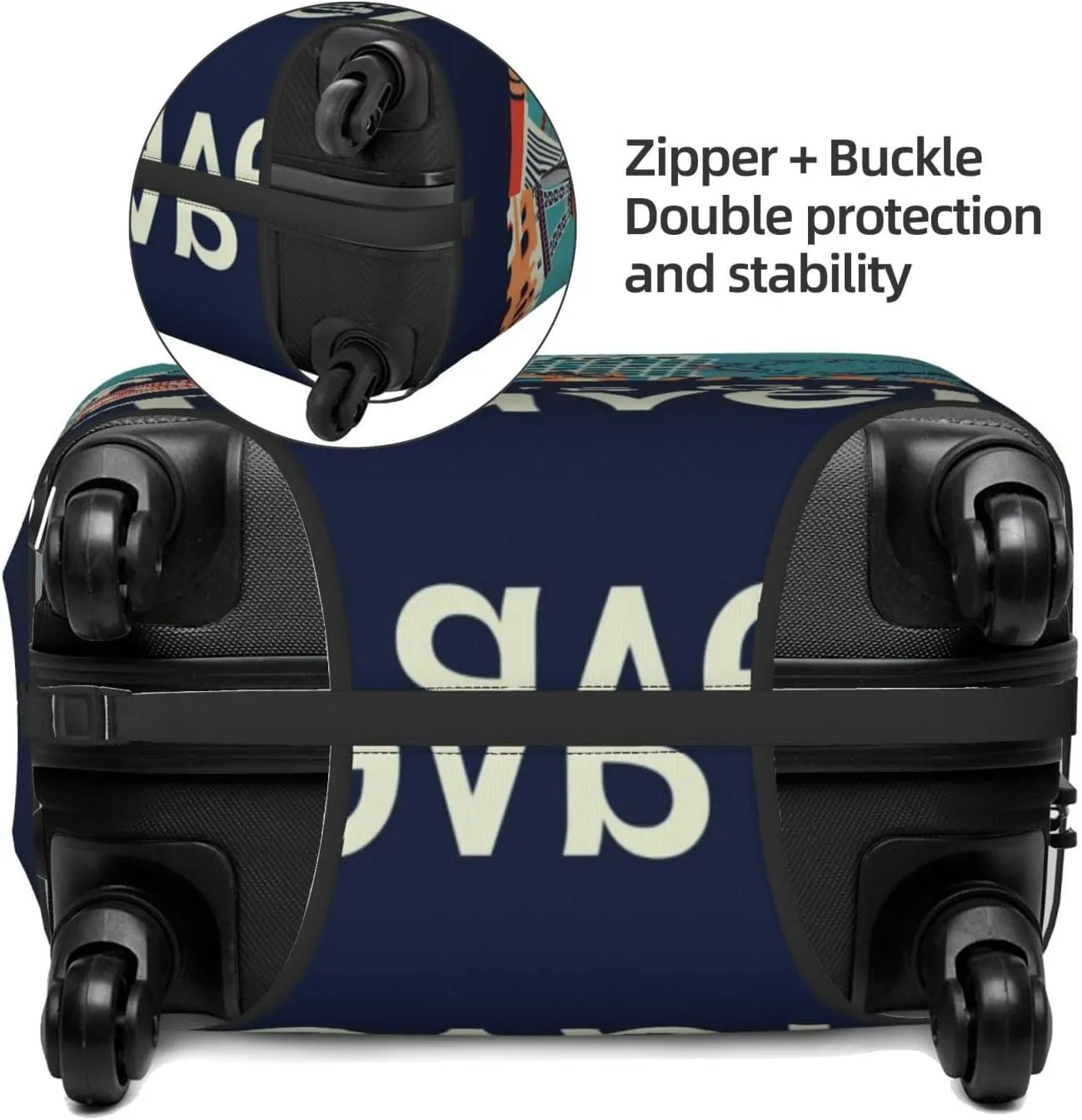 Luggage Cover Elastic Suitcase Cover Protector Washable Covers Fit 18-32 Inch Luggage-Let'S Go Travel