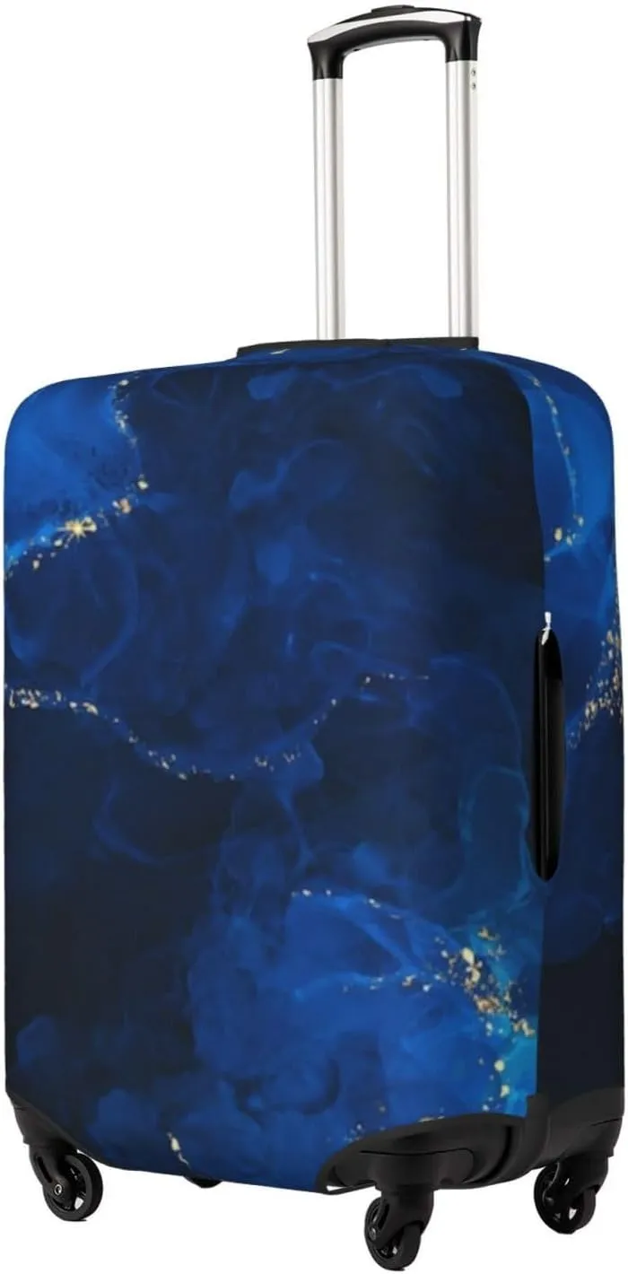 Luggage Cover Marble Suitcase Protector fits 18-32inch Travel Suitcase Cover Dustproof Washable with Concealed Zipper for Wheeled Suitcase TC277