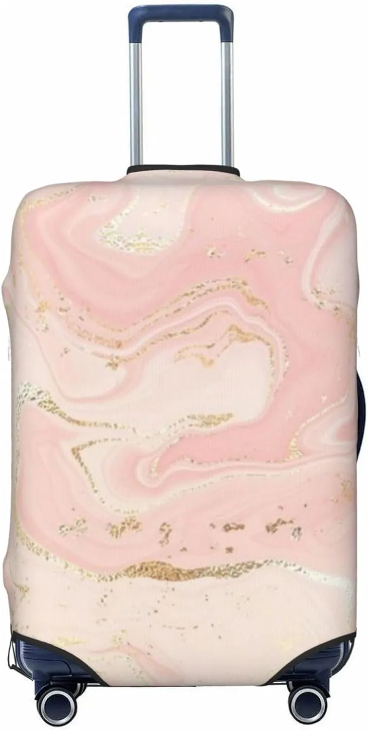 Luggage Cover Marble Suitcase Protector fits 18-32inch Travel Suitcase Cover Dustproof Washable with Concealed Zipper for Wheeled Suitcase TC289