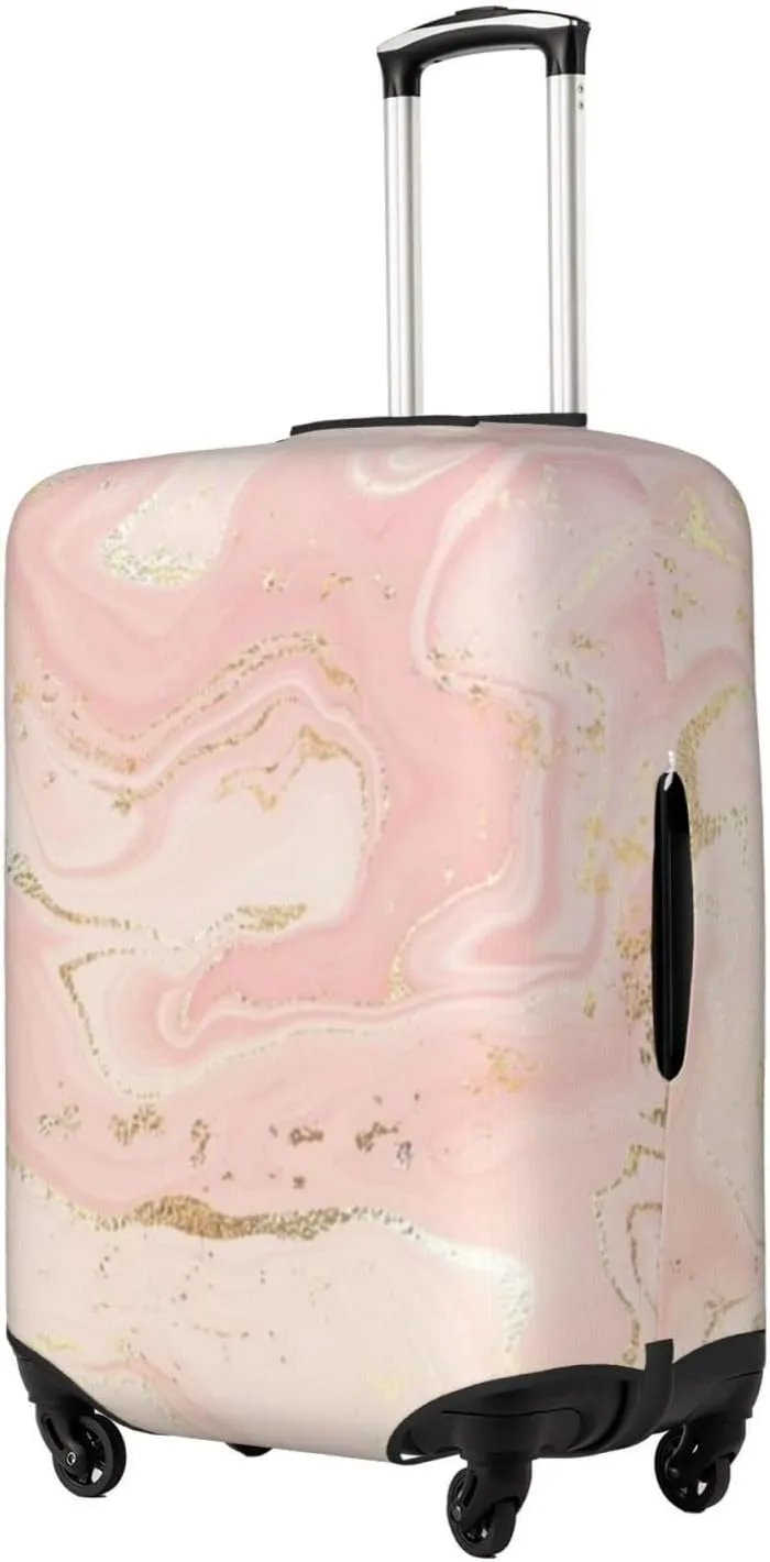 Luggage Cover Marble Suitcase Protector fits 18-32inch Travel Suitcase Cover Dustproof Washable with Concealed Zipper for Wheeled Suitcase TC289