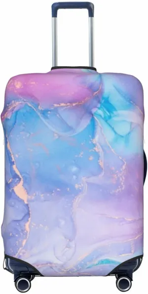Luggage Cover Marble Suitcase Protector fits 18-32inch Travel Suitcase Cover Dustproof Washable with Concealed Zipper for Wheeled Suitcase TC293