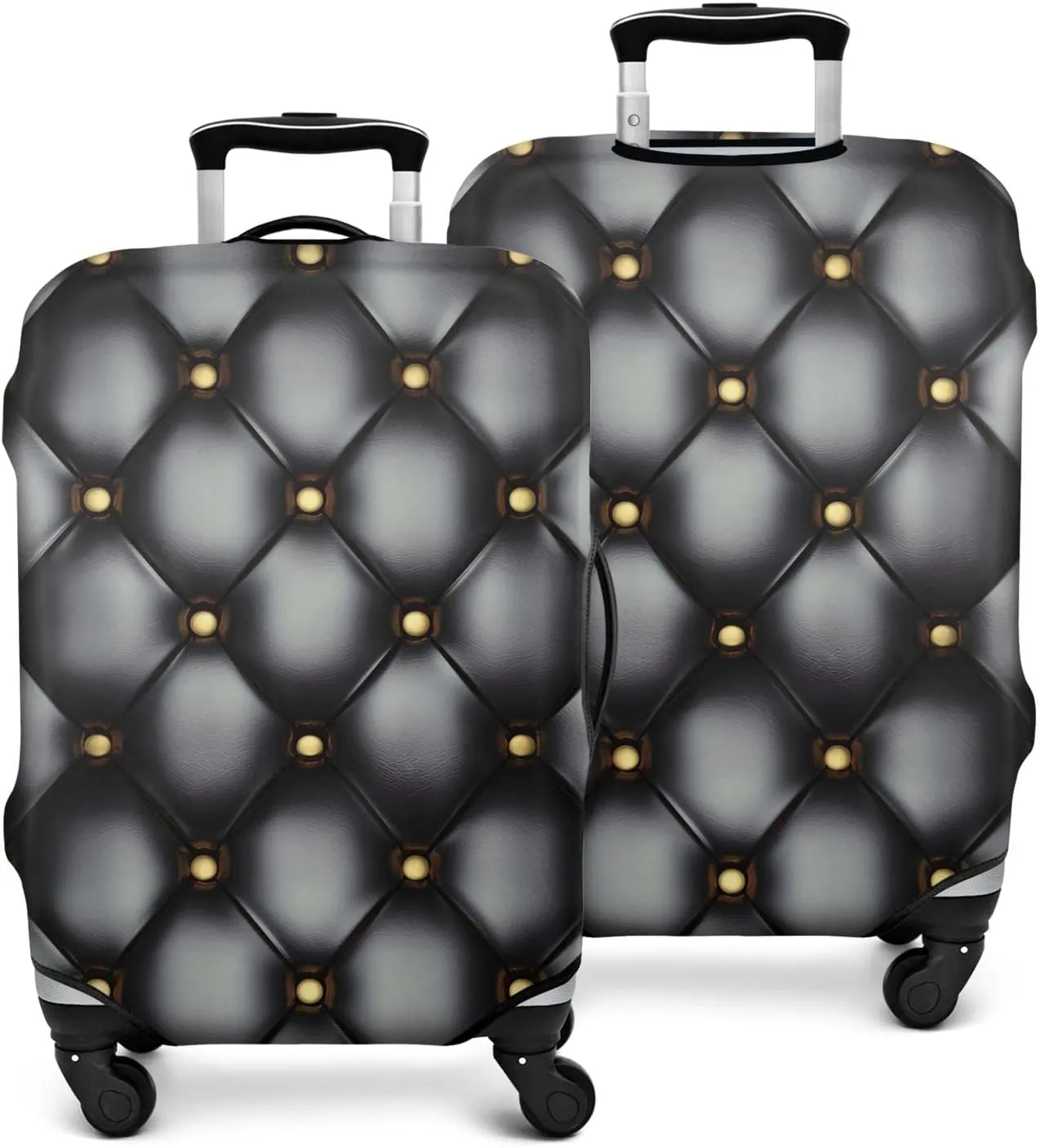 Luggage Cover Suitcase Spandex Leather Print Trolley Cases Protector Cover Fit 22-24 Inch Luggage