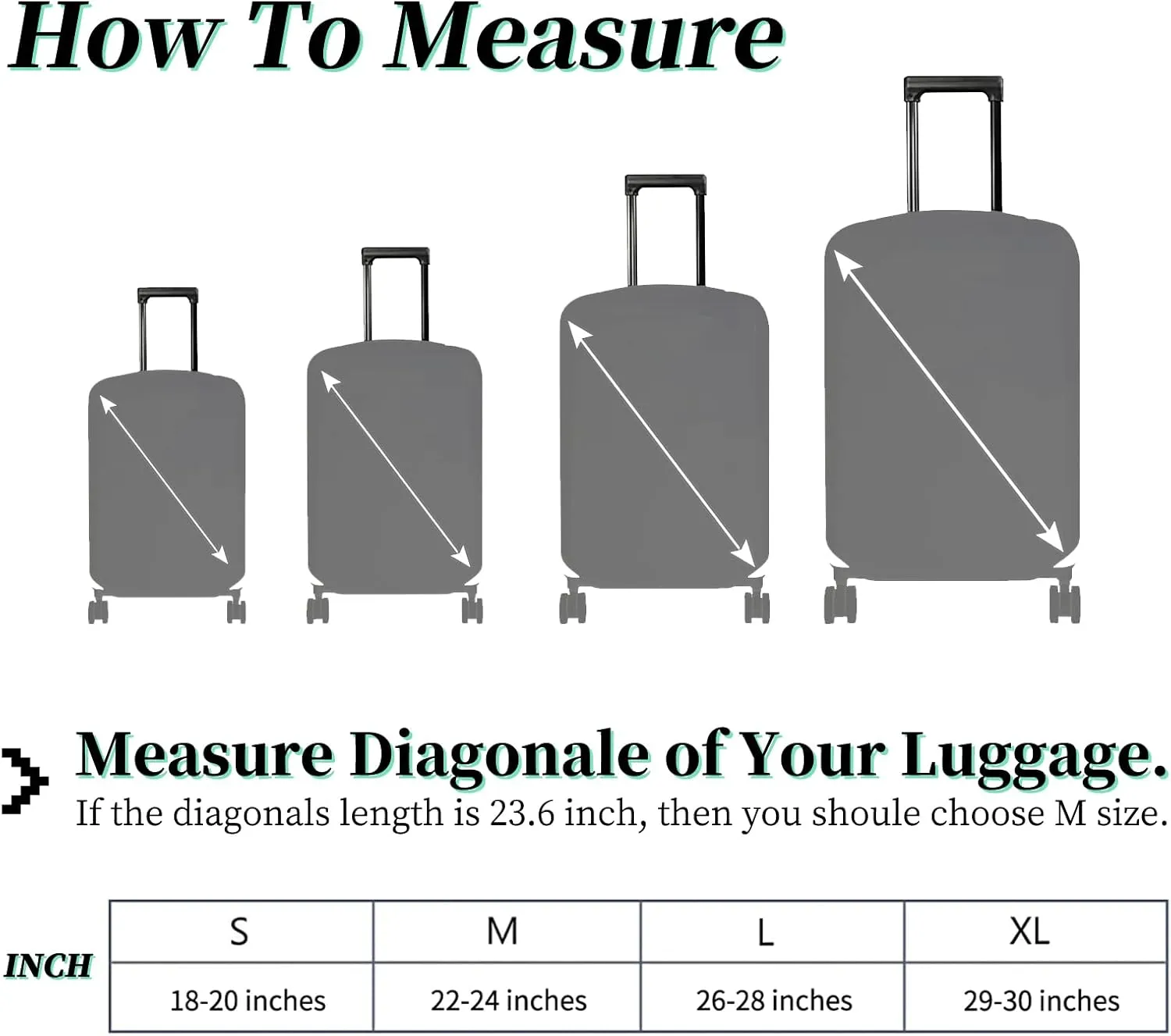 Luggage Cover   Tag, Cat Library Travel Suitcase Protector for 18-20 inch Luggage (S) with Concealed Zipper, Washable Elastic Cloth, Dustproof, Anti-Scratch