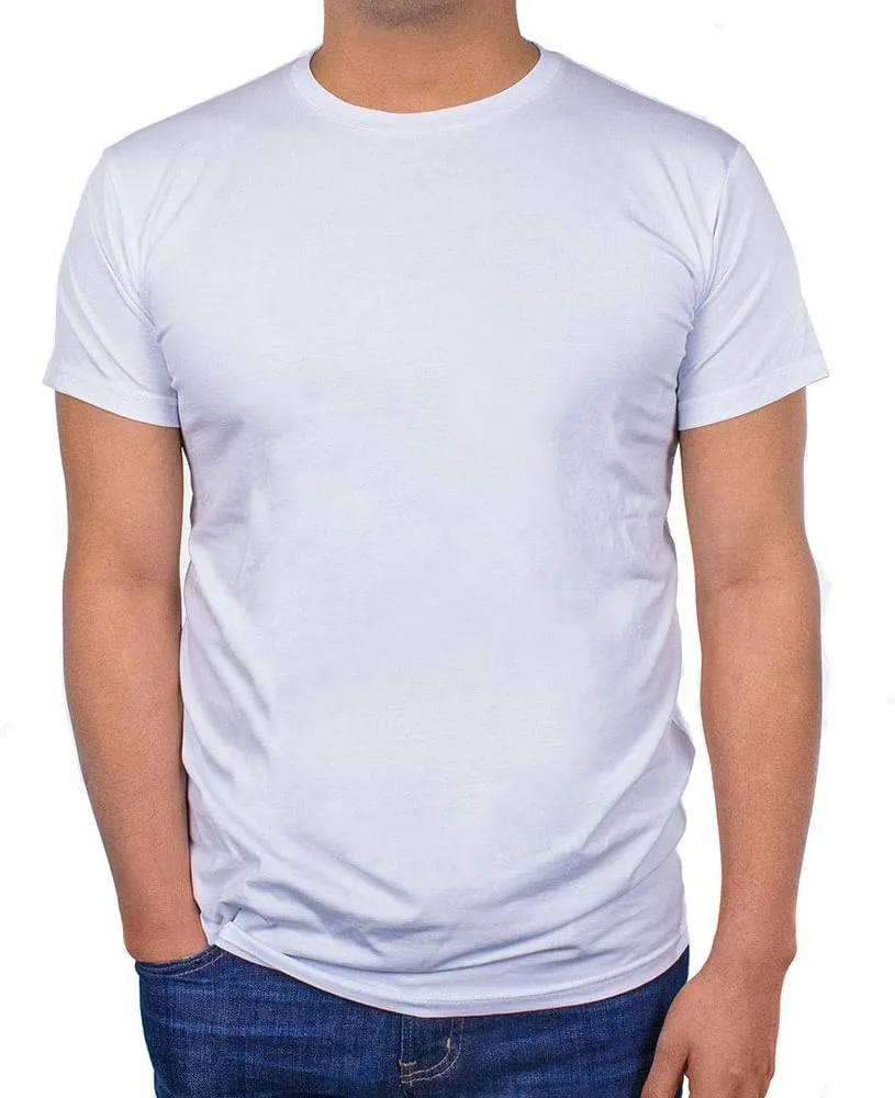 Mens 3-Pack Crew Neck Super Soft Undershirts - Lightweight, Breezy, Classic Fit