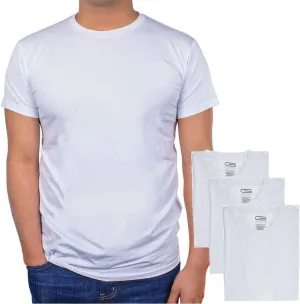 Mens 3-Pack Crew Neck Super Soft Undershirts - Lightweight, Breezy, Classic Fit