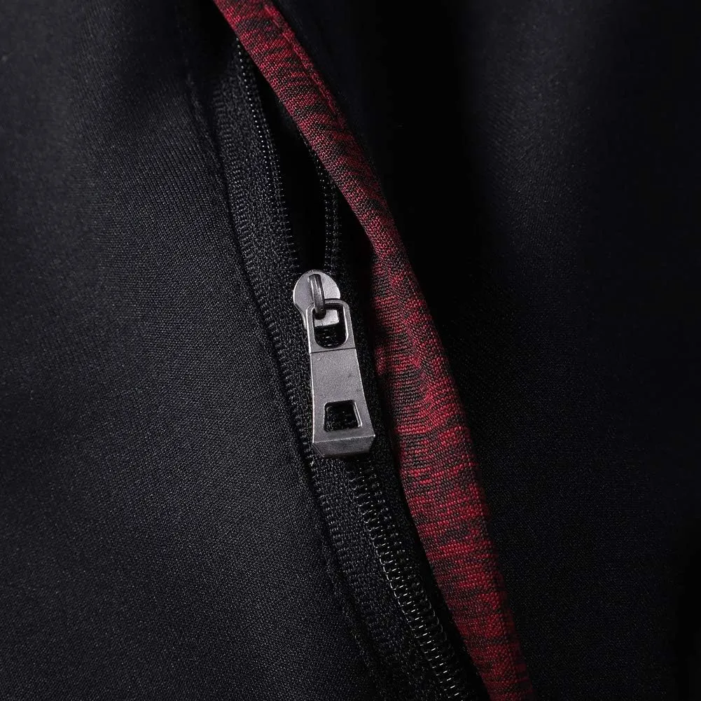 Men's Casual Tracksuit Long Sleeve Sweatsuit Athletic Set Full Zip Running Jogging Sports Jacket and Pants