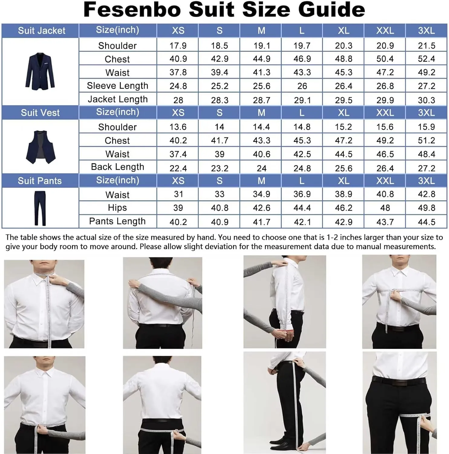 Mens Suit Slim Fit 3 Pieces Suit 1 Button Shawl Lapel Men Suit Blazer Jacket Vest Pants Bow Tie Pocket Square Brooch