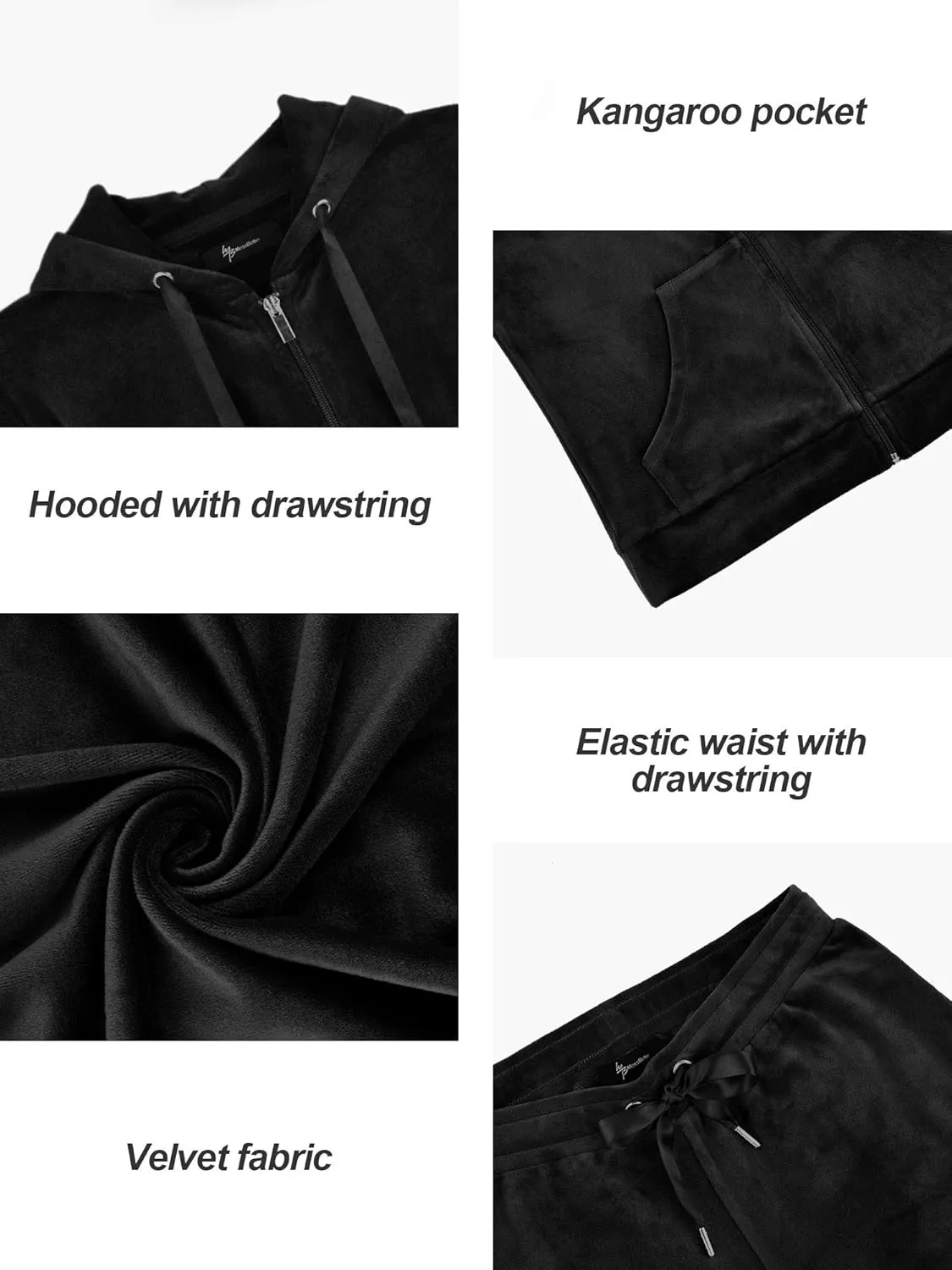 MessBebe Womens Sports Outfits Set 2 Piece Tracksuits for Women Workout Sweatsuits Long Sleeve Hoodie Sweatshirt Pants