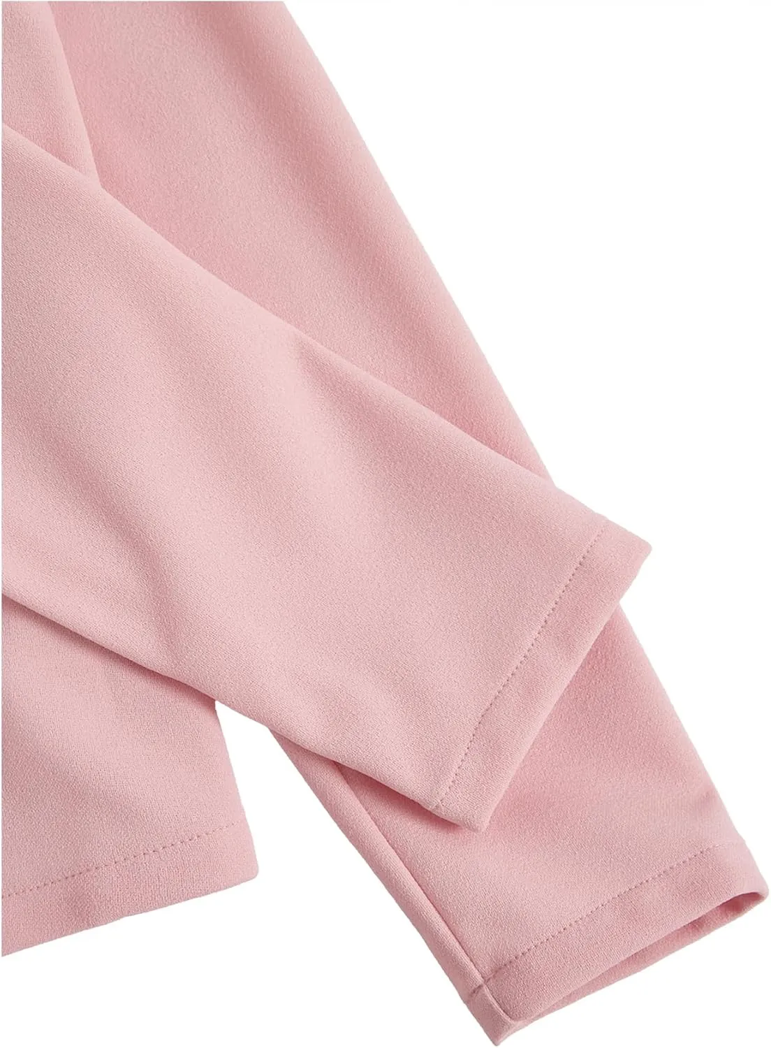 Milumia Girl's Two Piece Outfit Solid Open Front Blazer and Pants Set