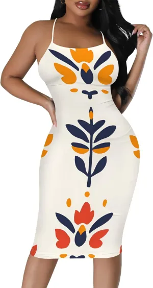 Mini Dress Sexy Bodycon Sundress for Women Summer Short Low Backless Spaghetti Strap Beach Boho Party Club Dresses
