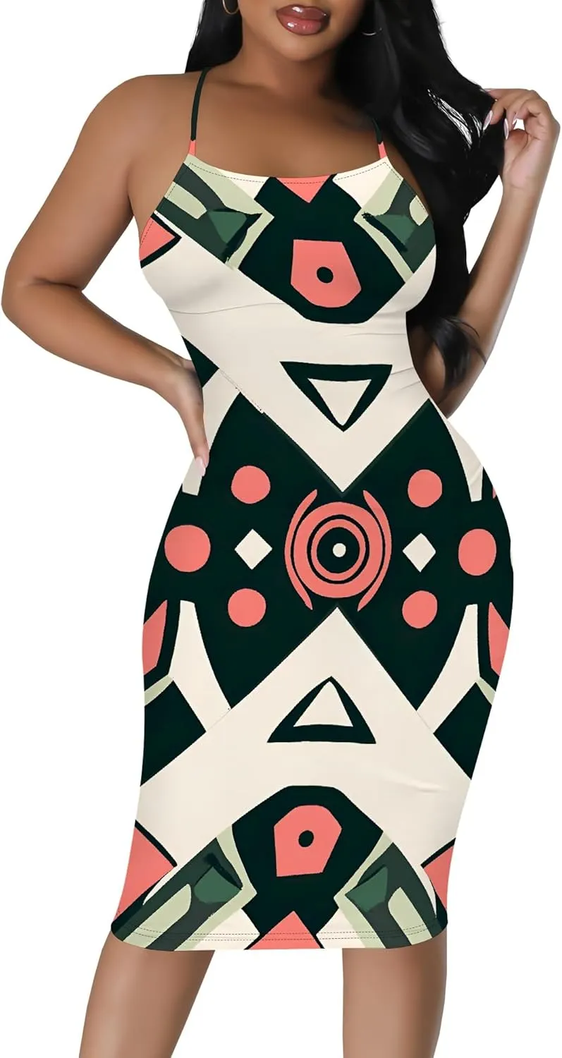Mini Dress Sexy Bodycon Sundress for Women Summer Short Low Backless Spaghetti Strap Beach Boho Party Club Dresses