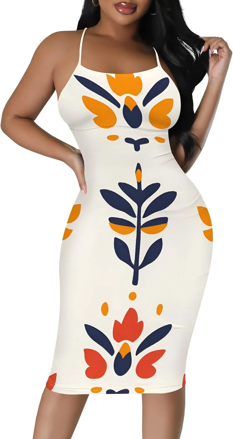 Mini Dress Sexy Bodycon Sundress for Women Summer Short Low Backless Spaghetti Strap Beach Boho Party Club Dresses