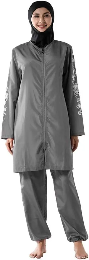 Modest Muslim Swimwear for Women Girls Full Cover Islamic Hijab Sportswear Suit