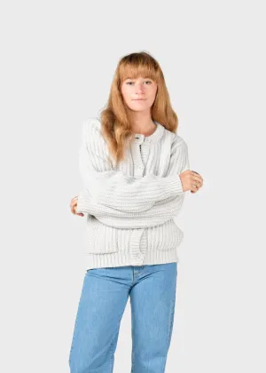 Molly knit cardigan (Pastel Grey) - Klitmller Collective