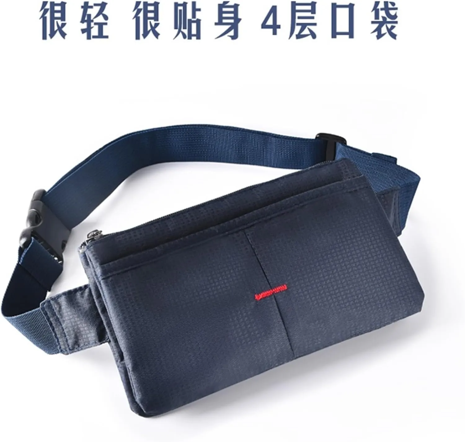 Multifunctional Fit Men And Women Waist Pack Outdoor Running Mobile Fitness Invisible Leisure Cycling Sports Wallet For Fitness and Running(Black)