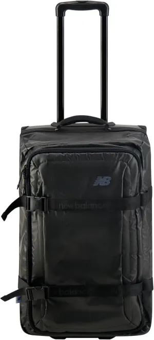 New Balance 25 Inch Soft Trolley Bag, Pro Players Rolling Suitcase, Luggage with Spinner Wheels, Black