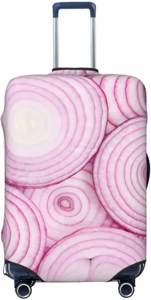 Onion Slices Elastic Suitcase Cover Scratch Resistant Luggage Case Travel Luggage Protector for Men Women L 25-28 inch