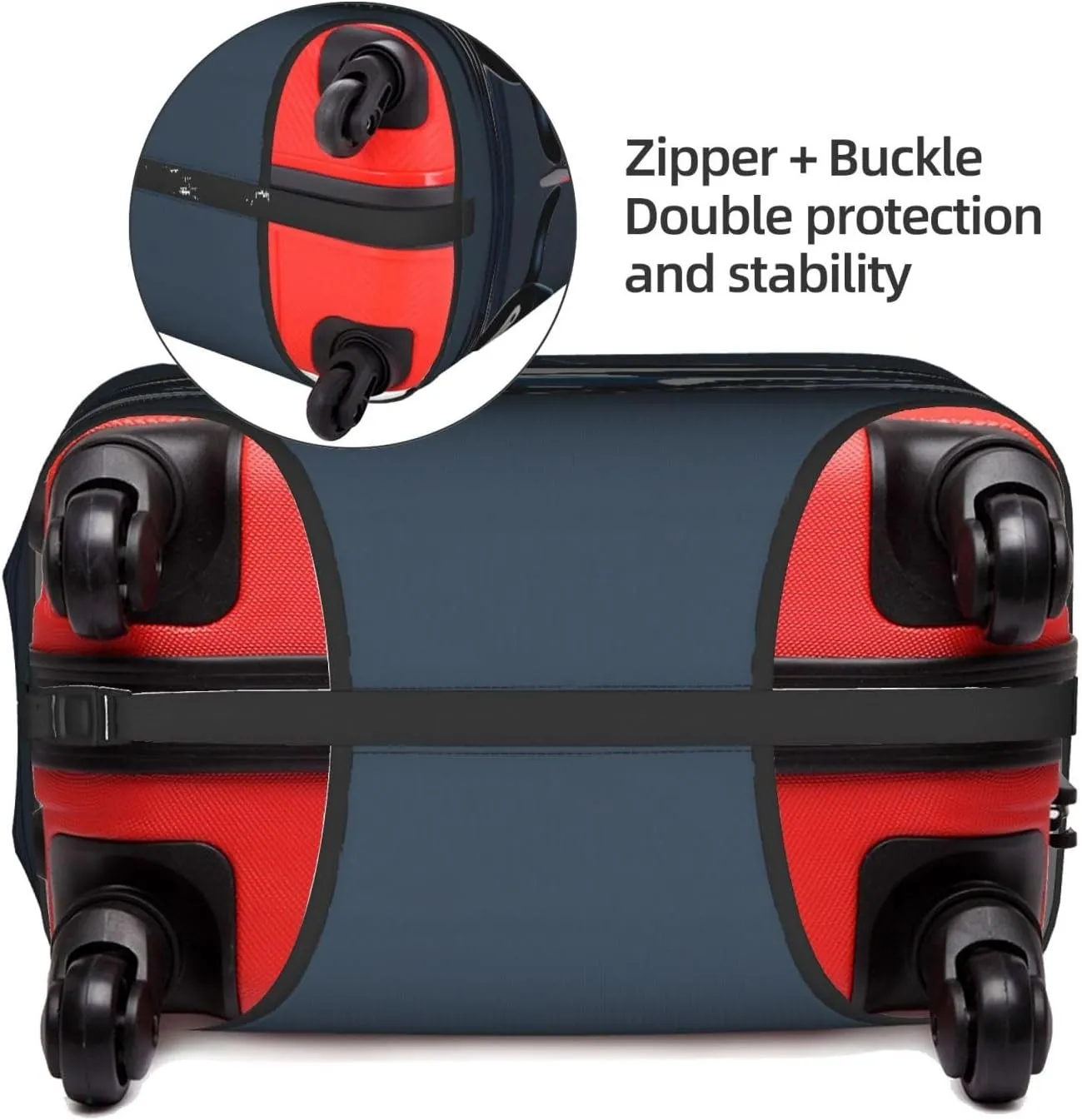 Orca Killer Whale Luggage Cover, Protective Washable Suitcase Cover With Concealed Zipper Fits 18 To 32 Inch
