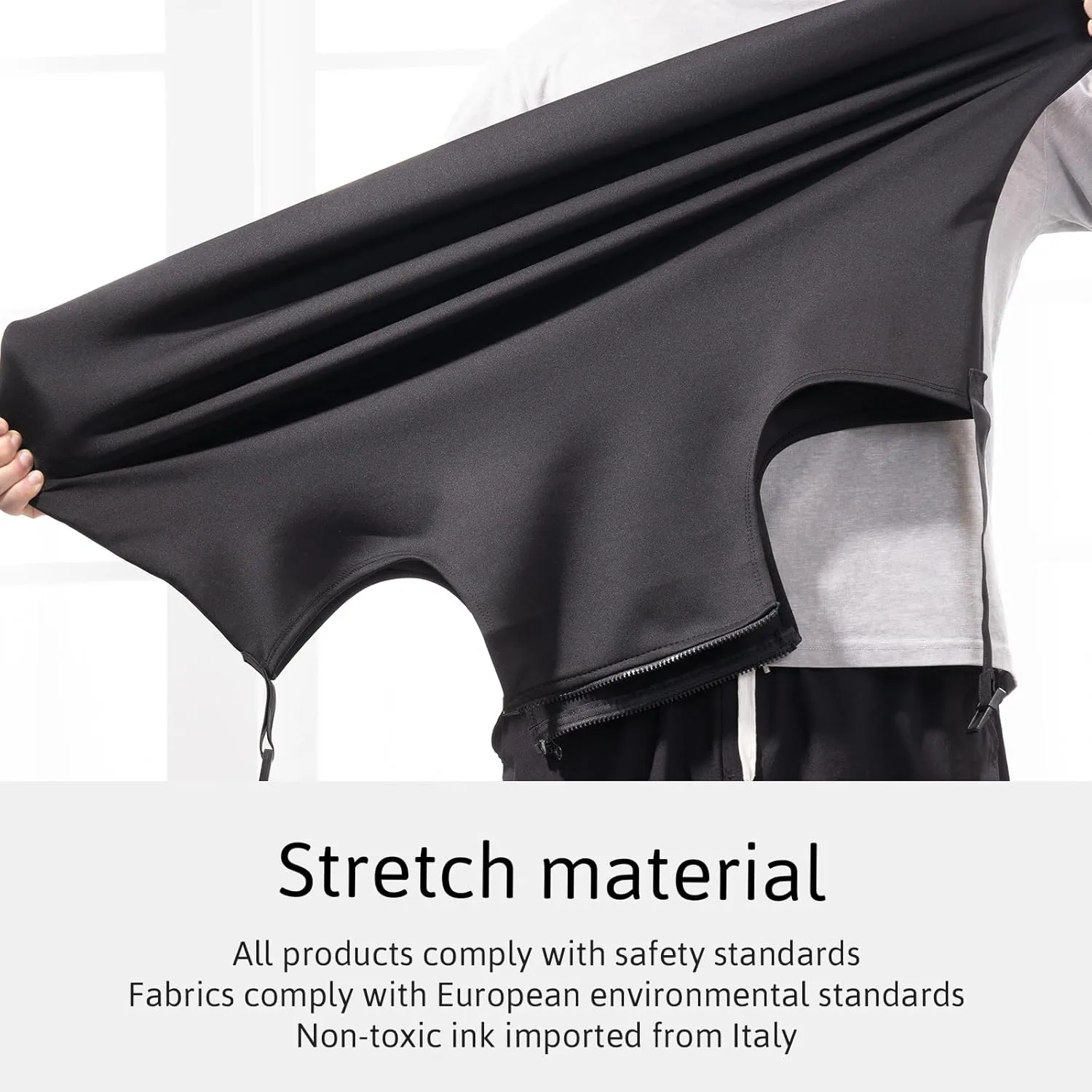 OrgaWise Luggage Covers for Suitcase - Fashionable Protector, Elastic Washable & Stretchable Suitcase covers for luggage, Anti-scratch - Fits 18-32 Inch LuggageBlack S