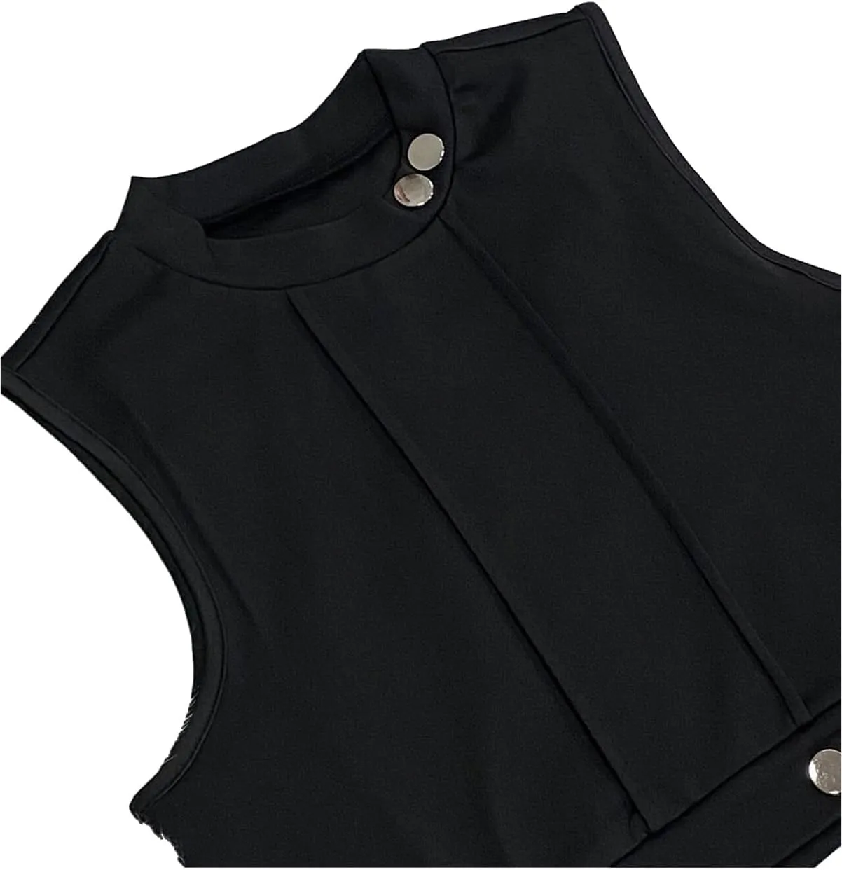 Remxi Women 2 Piece Outfits Jumpsuits Summer Sexy Sleeveless Crop Top Pleated Mini Skirt Biker Shorts Set Sweatsuit