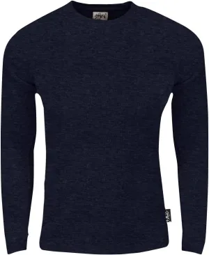 Shaka Wear Mens Knit Sweater - Heavyweight Waffle Thermal T Shirt Long Sleeve Crewneck Knitted Top Regular Big Size XS-5XL