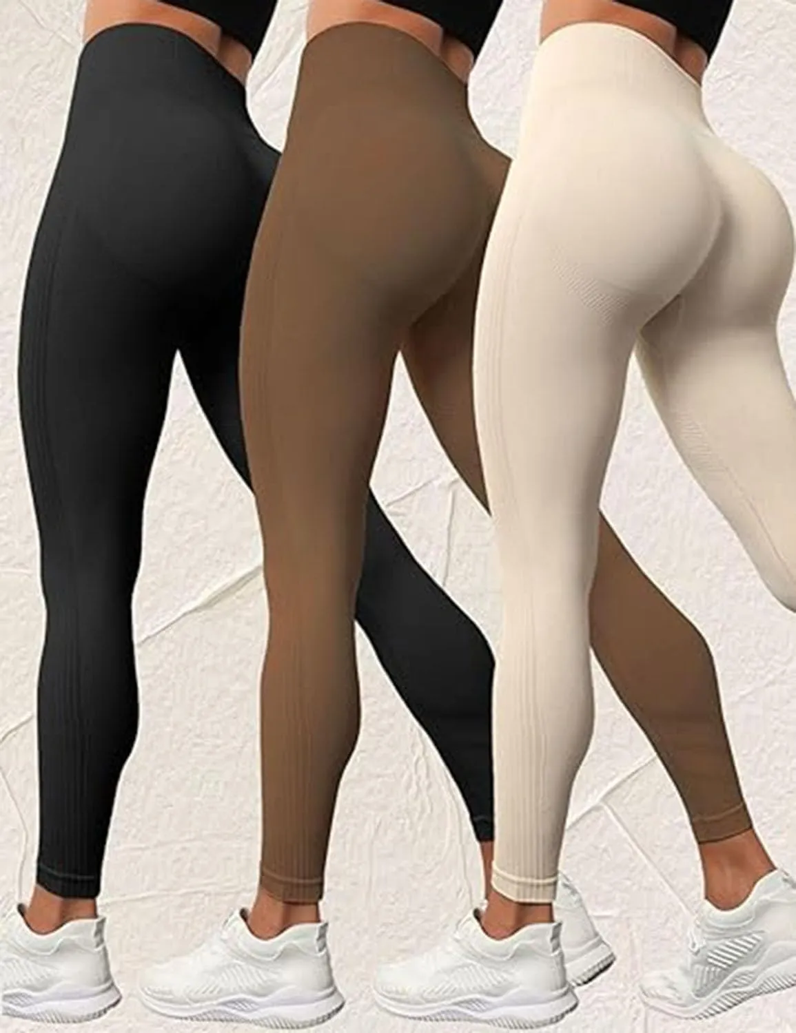 Slimove 3D Leggings,High Waisted Butt Lifting & Tummy Control Yoga Pants with Side Pockets for Fitness, Running