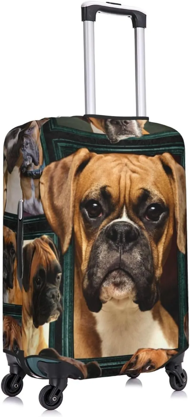 Suitcase Covers For Luggage Boxer Dog Elastic Stretch Luggage Cover Protector (For 18-32 Inch Suitcase)