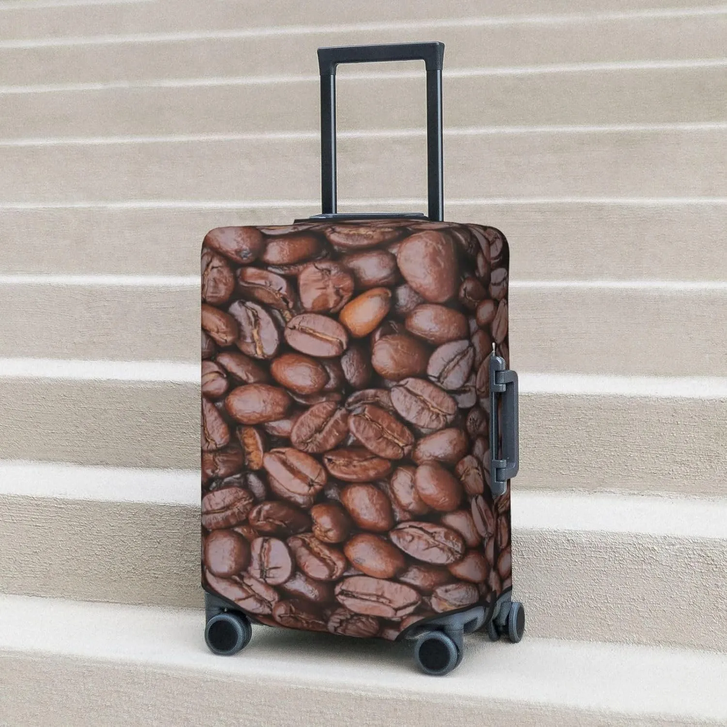 Suitcase Covers For Luggage Coffee Beans Elastic Stretch Luggage Cover Protector (For 18-32 Inch Suitcase)