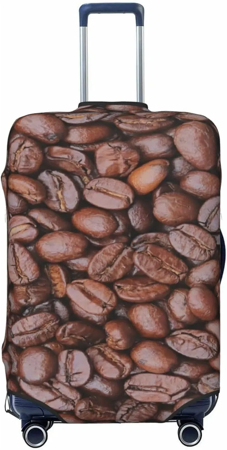 Suitcase Covers For Luggage Coffee Beans Elastic Stretch Luggage Cover Protector (For 18-32 Inch Suitcase)