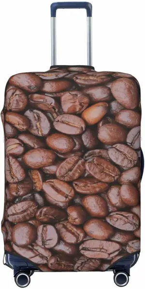 Suitcase Covers For Luggage Coffee Beans Elastic Stretch Luggage Cover Protector (For 18-32 Inch Suitcase)