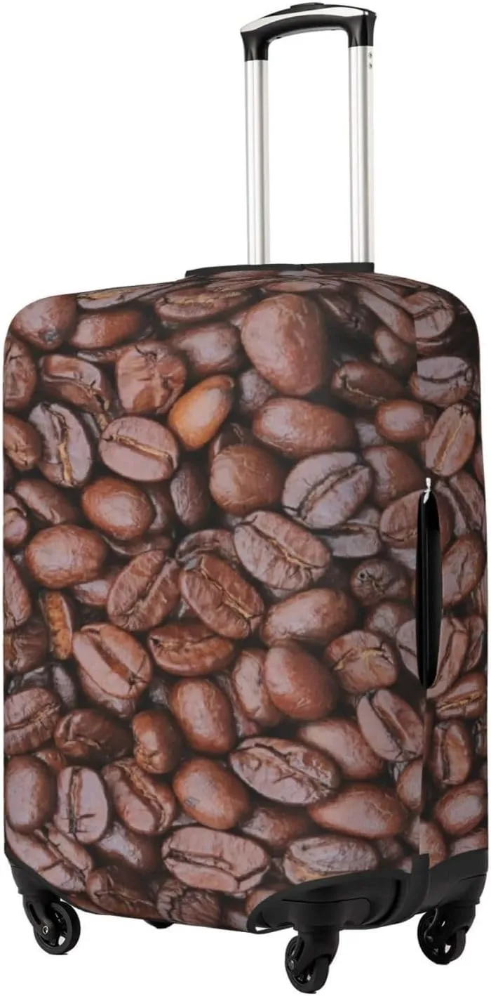 Suitcase Covers For Luggage Coffee Beans Elastic Stretch Luggage Cover Protector (For 18-32 Inch Suitcase)