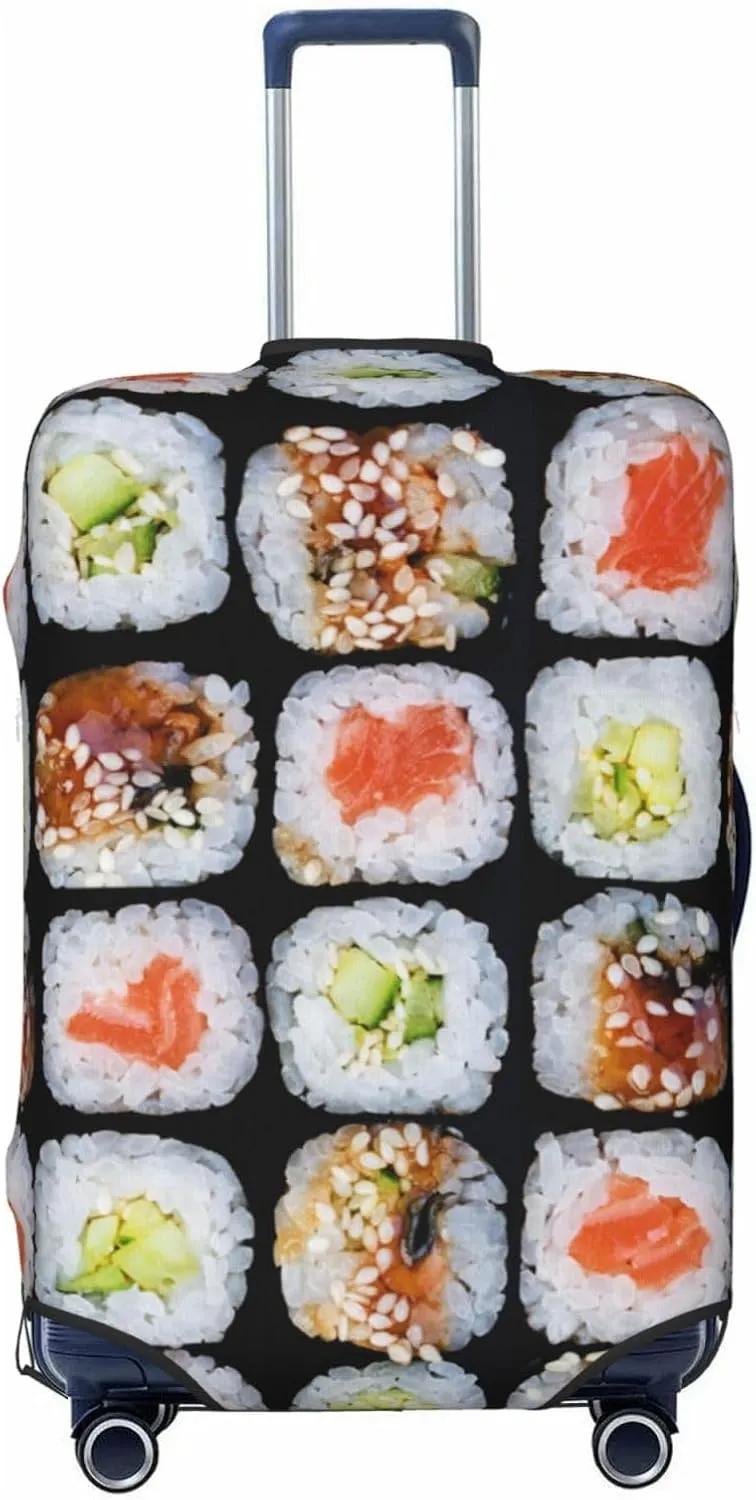 Suitcase Covers For Luggage Food Sushi Elastic Stretch Luggage Cover Protector (For 18-32 Inch Suitcase)