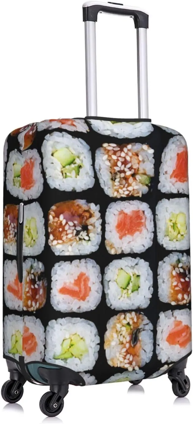 Suitcase Covers For Luggage Food Sushi Elastic Stretch Luggage Cover Protector (For 18-32 Inch Suitcase)