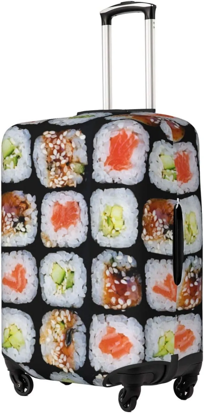 Suitcase Covers For Luggage Food Sushi Elastic Stretch Luggage Cover Protector (For 18-32 Inch Suitcase)