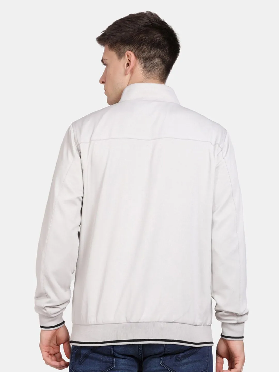 t-base Mock Collar Insulator Bomber Jacket
