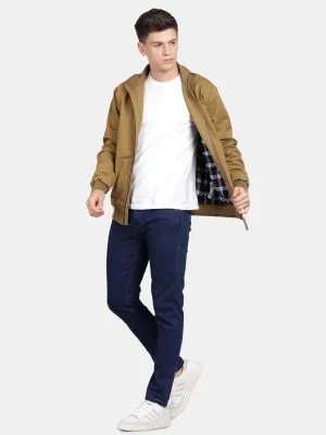 t-base Mock Collar Insulator Pure Cotton Bomber Jacket